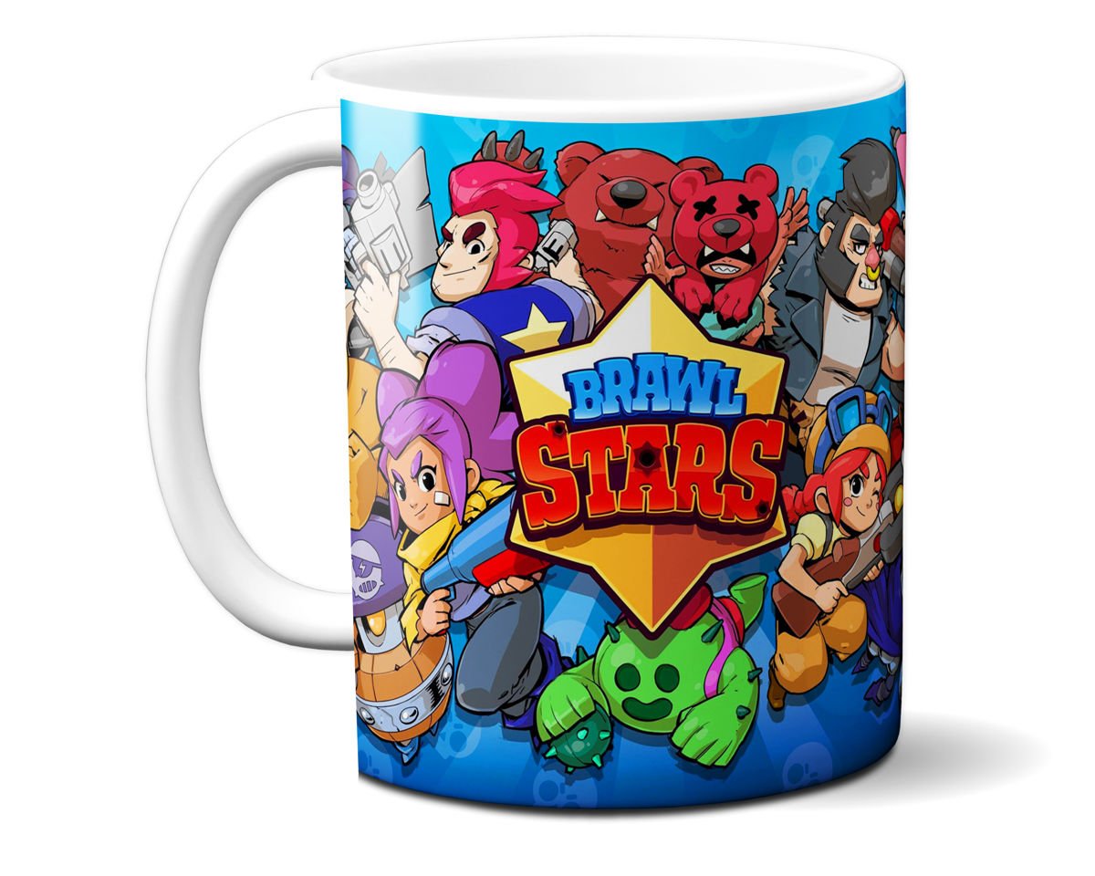 Kubek Brawl Stars J KUBKI PRODUKTY KUBKI 330 ml RÓŻNE GRY