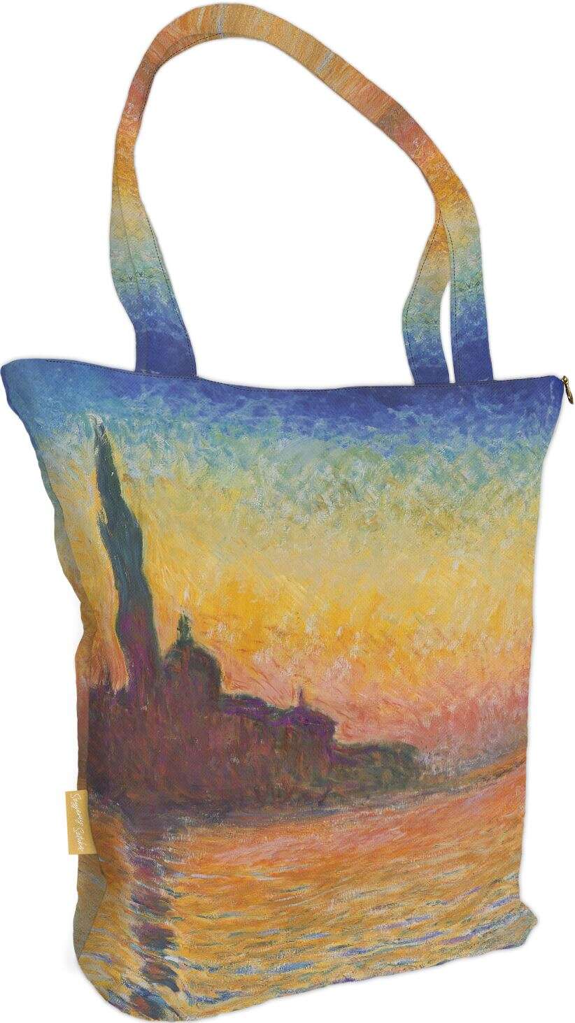 Torba na ramię shopper San Giorgio maggiore at dusk Claude Monet