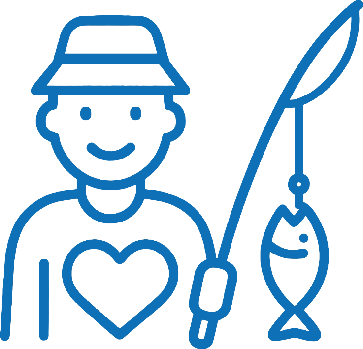 Prezenty dla wędkarza — bluzy, koszulki, czapki, kubki, torby, worki, poduszki