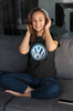 Bluzka damska z naszywką Volkswagen logo black