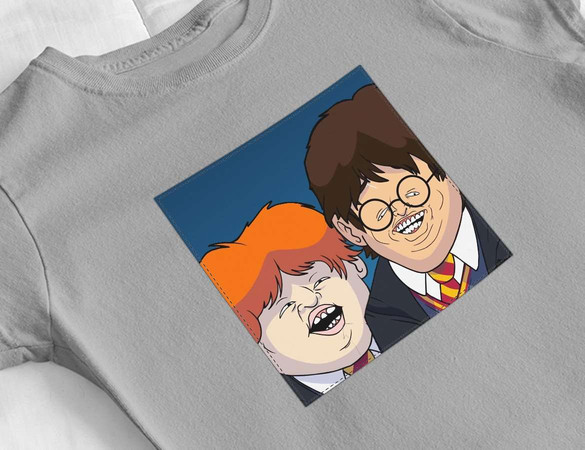 Bluzka damska z naszywką Harry Potter parody