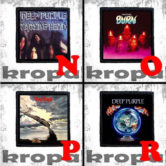 Naszywka DEEP PURPLE 10 x 10 cm  Dużo Wzorów!