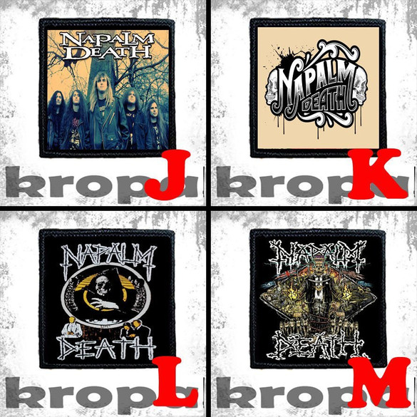 Naszywka NAPALM DEATH 8 X 8 cm Dużo Wzorów!
