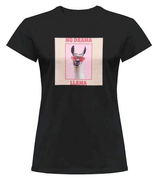 Bluzka damska z naszywką No drama llama