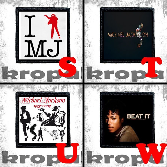 Naszywka MICHAEL JACKSON 8 X 8 cm Dużo Wzorów!