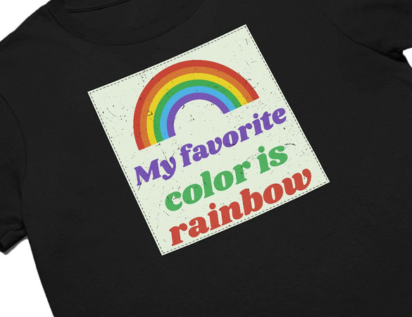 Koszulka z naszywką Favourite colour