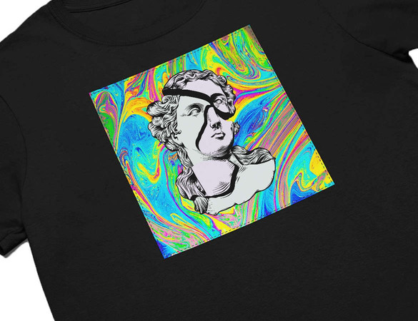 Koszulka z naszywką Psychodelic 05