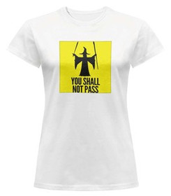 Bluzka damska z naszywką You shall not pass