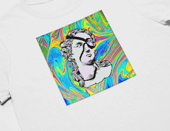 Koszulka z naszywką Psychodelic 05