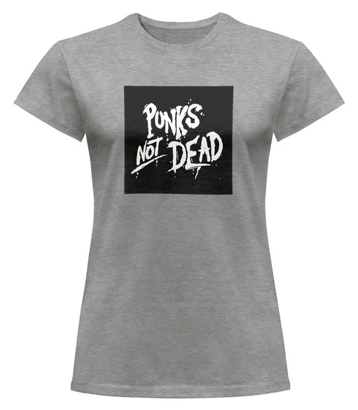 Bluzka damska z naszywką Punk's Not Dead