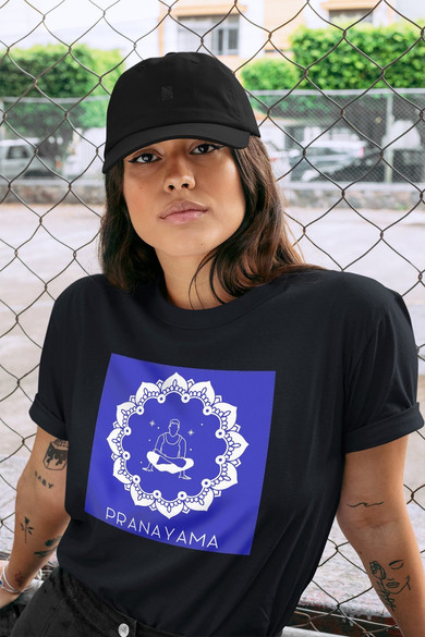Koszulka z naszywką Pranayama