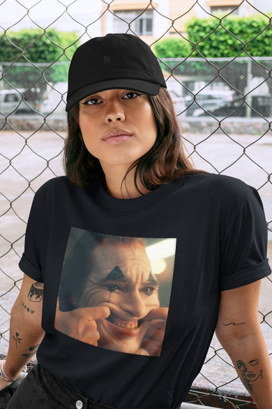 Koszulka z naszywką Joker Happy face