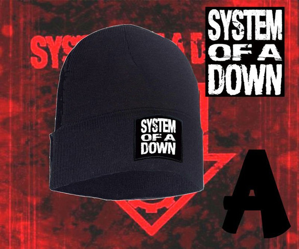Czapka zimowa z naszywką SYSTEM OF A DOWN