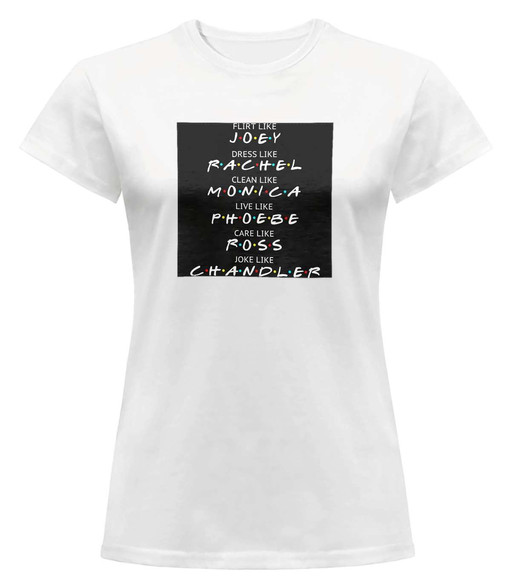 Bluzka damska z naszywką Friends act like