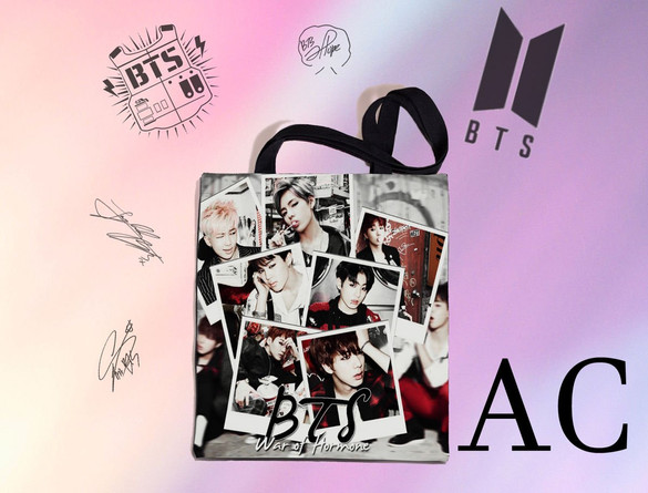 Torba na ramię BTS k-pop FULLPRINT z Polski WZORY