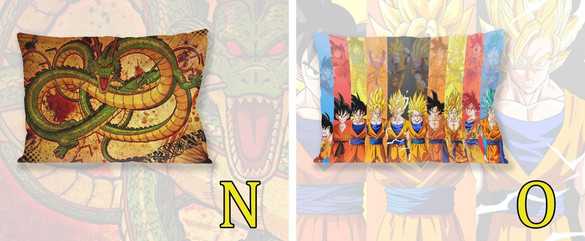 Poduszka DRAGON BALL  60x40cm WZORY