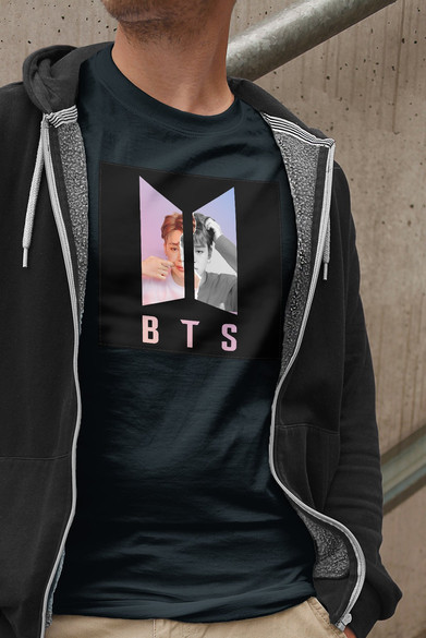 Koszulka z naszywką BTS JIMIN