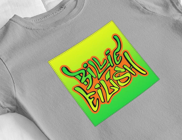 Bluzka damska z naszywką Billie Eilish 05