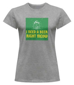 Bluzka damska z naszywką I NEED A BEER...