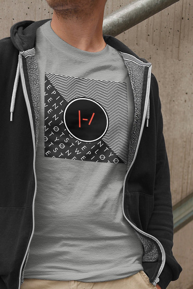 Koszulka z naszywką Twenty One Pilots 06