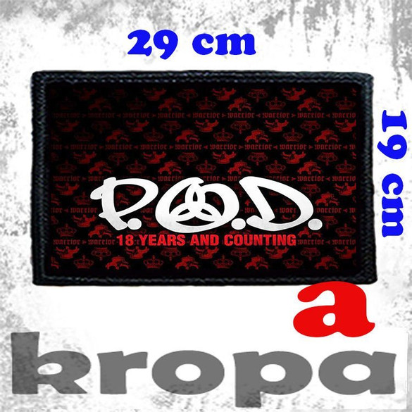 Naszywka duża na ubranie P.O.D.