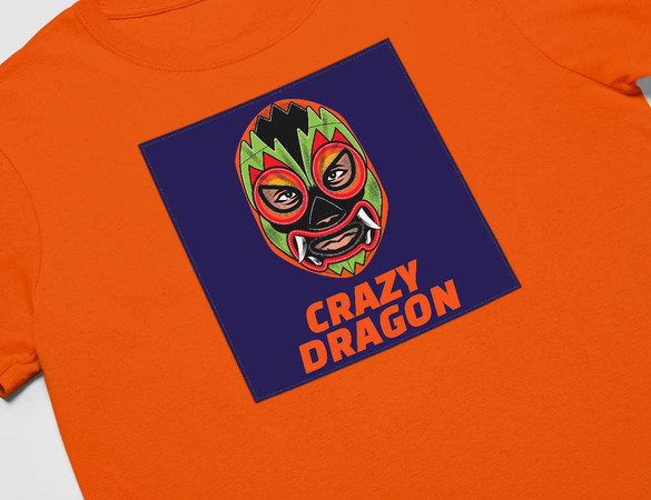 Koszulka z naszywką  Crazy Dragon