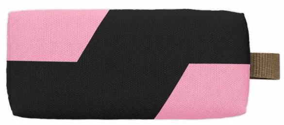 Piórnik szkolny prostokątny BLACKPINK z ukośnym wzorem i imieniem – personalizowany