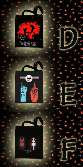 Torba na ramię TWENTY ONE PILOTS DUŻO WZORÓW