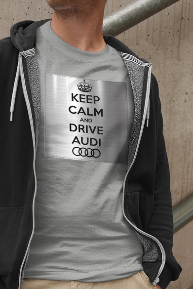 Koszulka z naszywką Audi Keep Calm