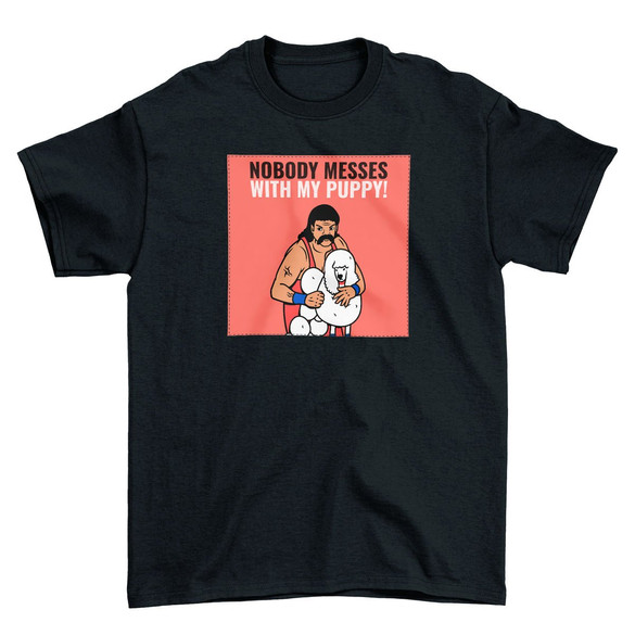 Koszulka z naszywką Nobody messes …