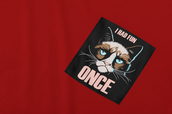 Koszulka z kieszonką GRUMPY CAT