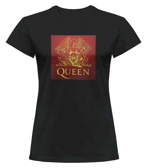Bluzka damska z naszywką Queen logo red
