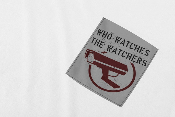 Koszulka z kieszonką BANKSY WATCHERS