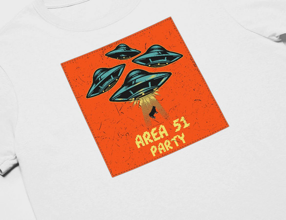 Koszulka z naszywką Area 51 Party