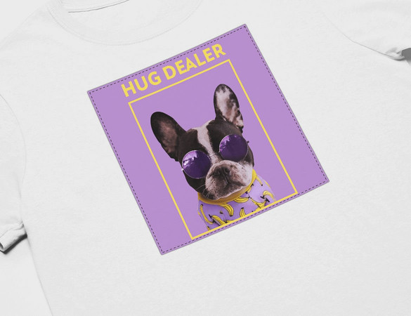 Koszulka z naszywką Hug dealer