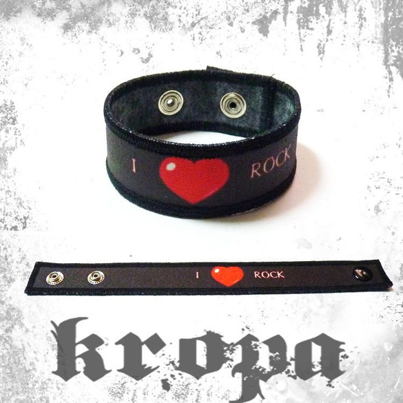 Opaska na rękę - I LOVE ROCK