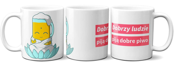 Kubek DOBRZY LUDZIE PIJĄ DOBRE PIWO.na Prezent