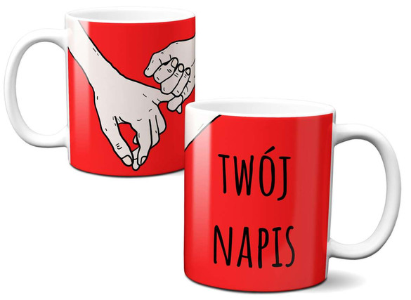 Kubek na Walentynki DODAJ NAPIS!