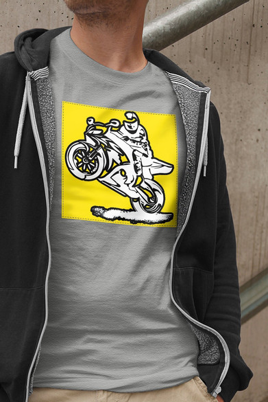 Koszulka z naszywką Lubię zapierd..lać 05