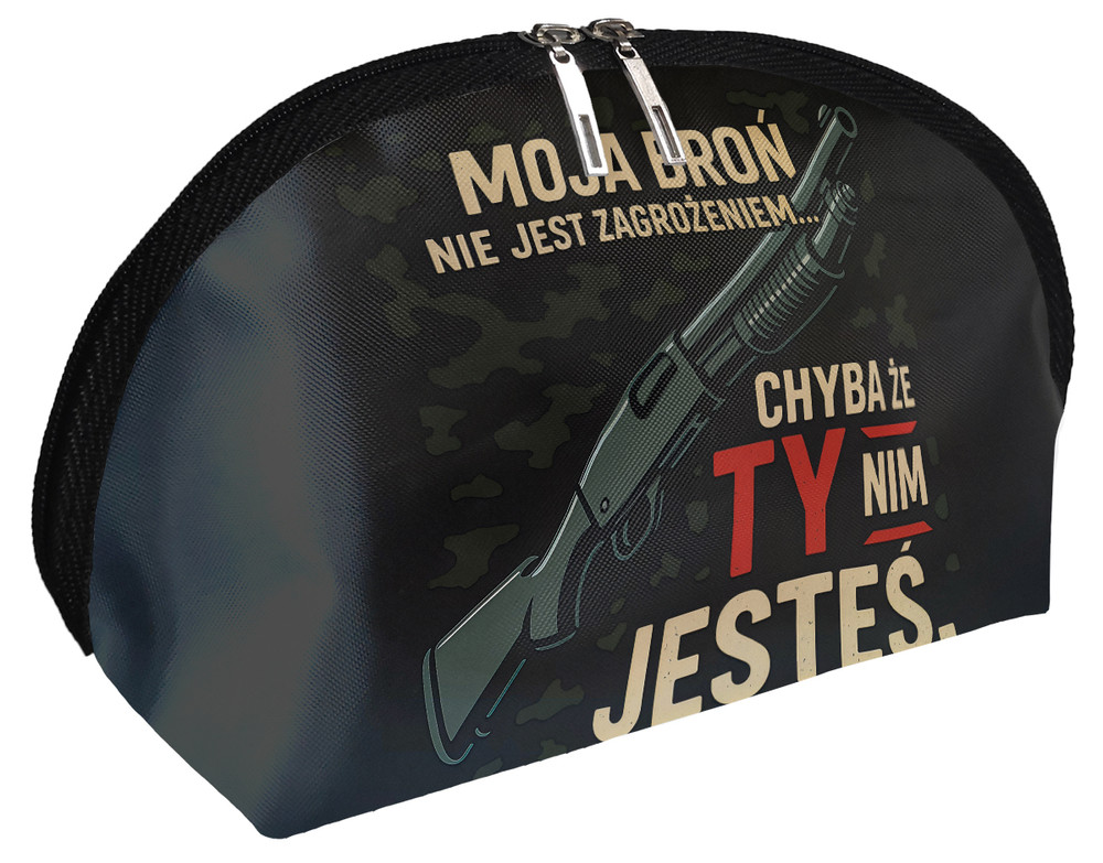 Kosmetyczka dla strzelca Moja Broń nie jest zagrożeniem... Chyba że ty nim jesteś