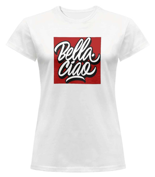 Bluzka damska z naszywką Dom z papieru b-ciao