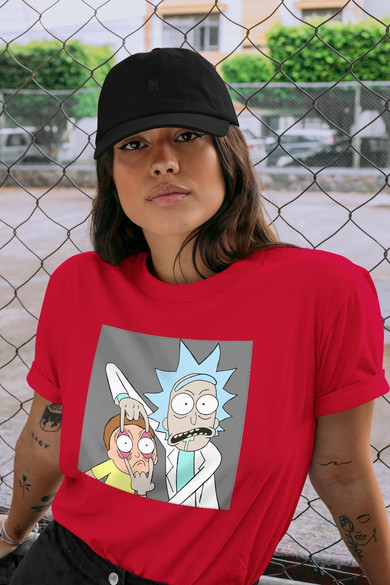 Koszulka z naszywką Rick and Morty 01