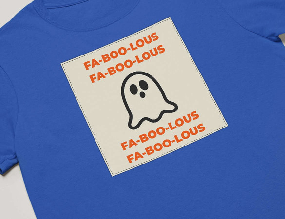 Koszulka z naszywką FA-BOO-LOUS