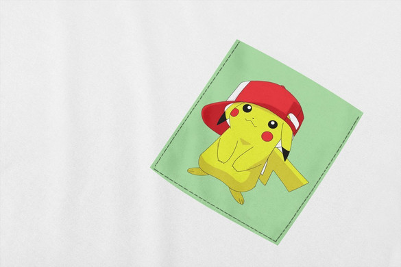 Koszulka z kieszonką PIKACHU
