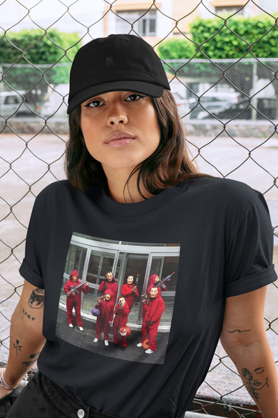 Koszulka z naszywką Dom z papieru 01