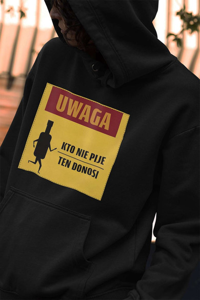 Bluza z naszywką PRL- kto nie pije...