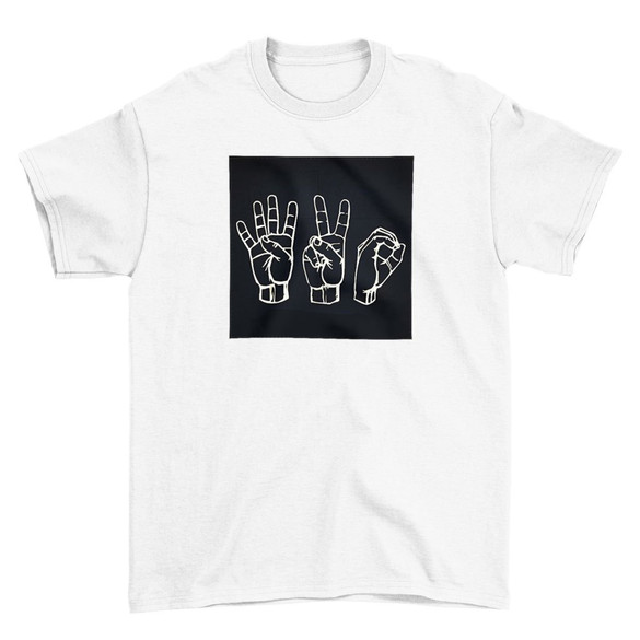 Koszulka z naszywką 420 HANDS