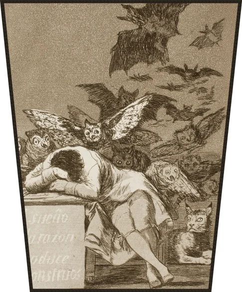 Ekran Gdy rozum śpi, budzą się demony Francisco Goya
