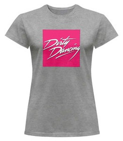Bluzka damska z naszywką Dirty Dancing logo pink