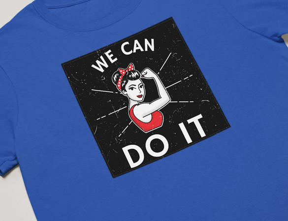 Koszulka z naszywką We Can Do It